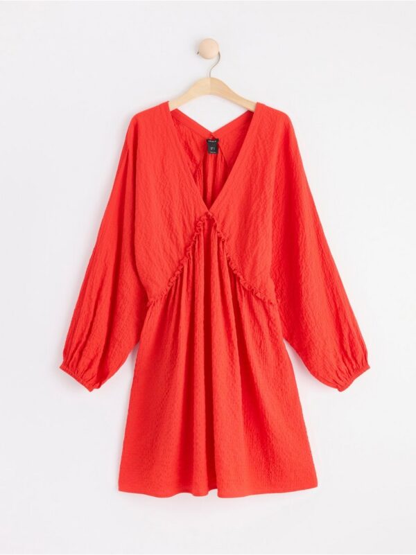 Mini dress with wide sleeves - 8542848-6787