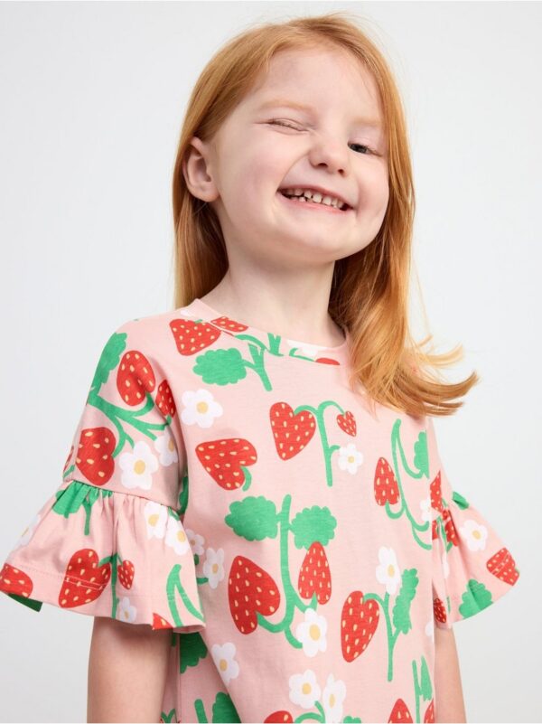 Short sleeve tunic with strawberries - 8542886-7723