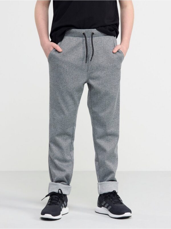 Pinstriped joggers - 8544043-7692