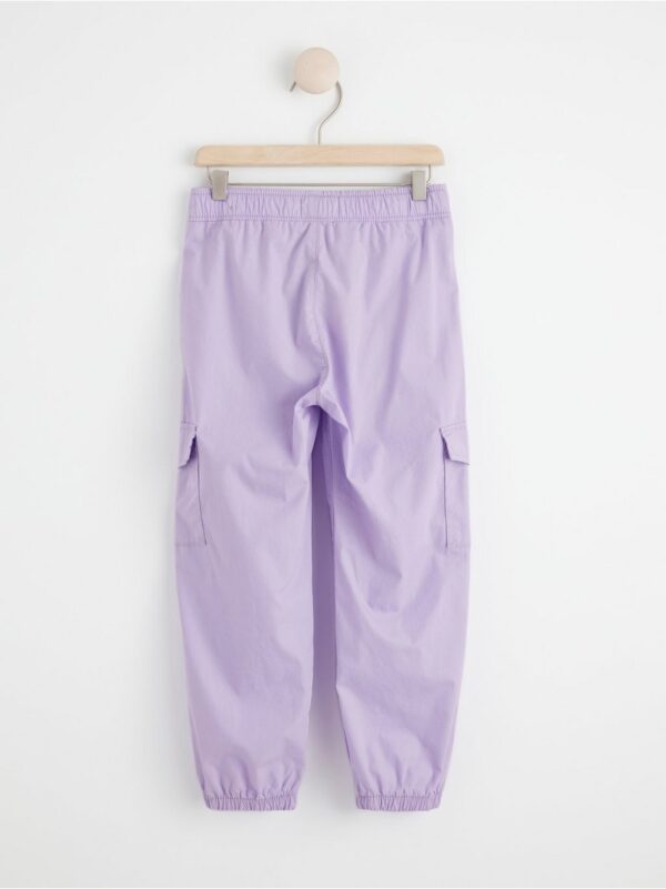 Straight regular waist cargo trousers - 8545154-6965