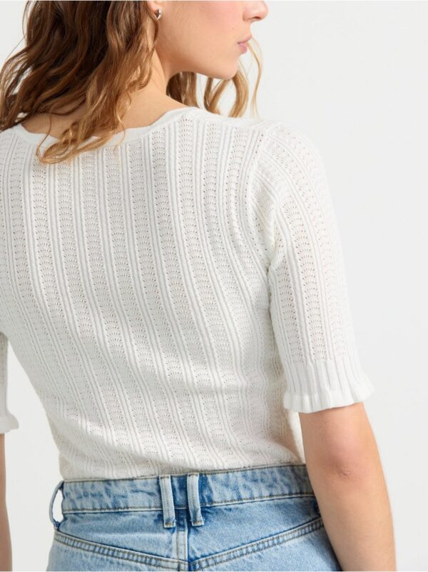 Short sleeve knitted top - 8554115-300