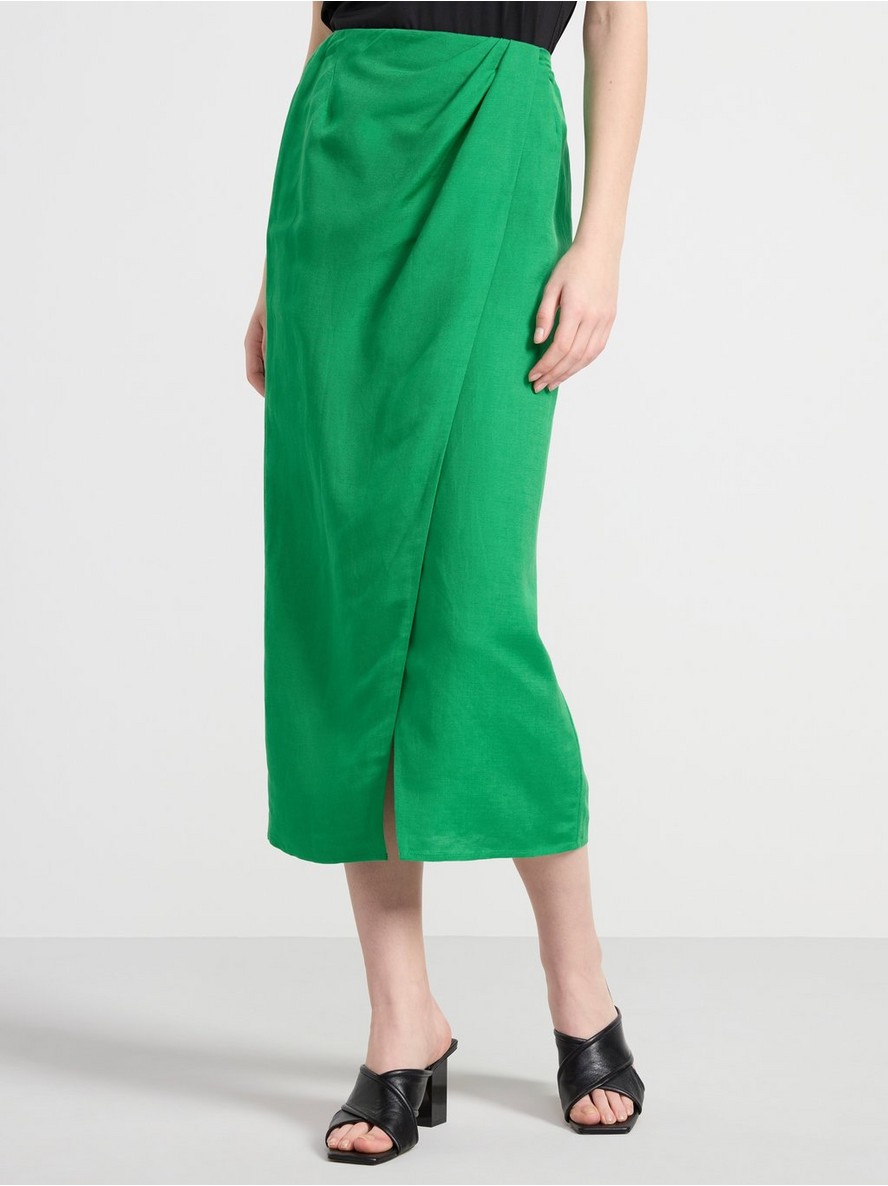 Suknja – Midi skirt in linen blend