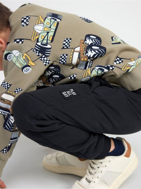 Joggers with reinforced knees - 8558233-6959