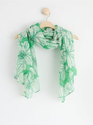 Scarf with flowers - 8562071-6859