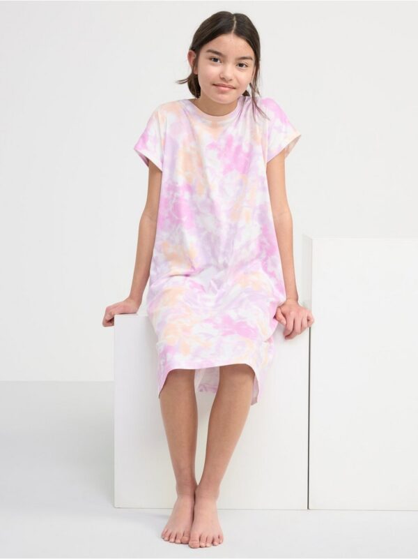 Night dress with tie-dye - 8562652-325