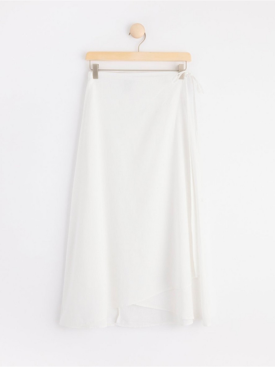 Suknja – Linen blend wrap skirt