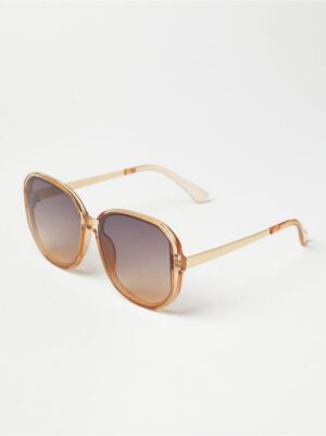 Women's oversize retro sunglasses - 8573420-3239