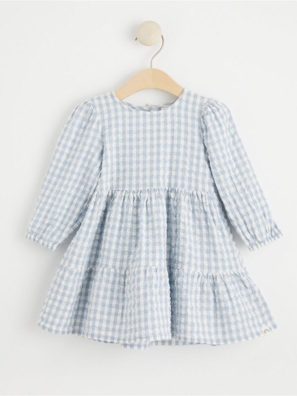 Checked seersucker dress - 8574069-7954