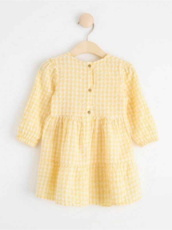 Checked seersucker dress - 8574069-9694