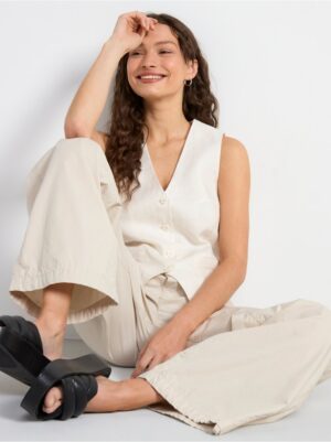 Cargo trousers with wide legs - 8575594-7403