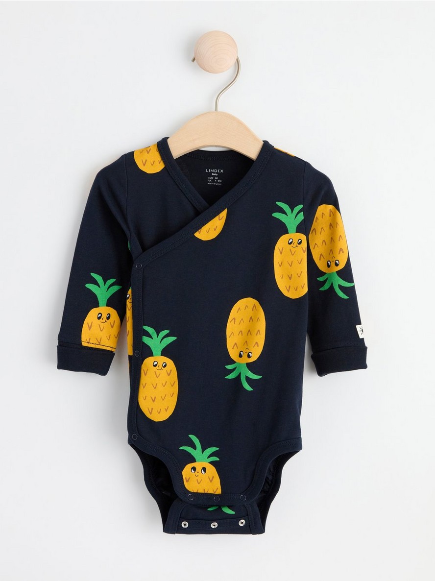 Bodi – Wrap bodysuit with pineapples