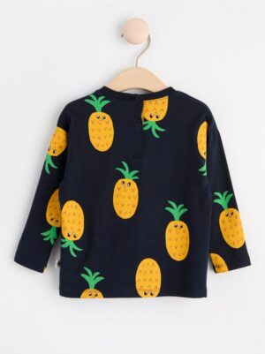 Long sleeve top with pineapples - 8580038-2521