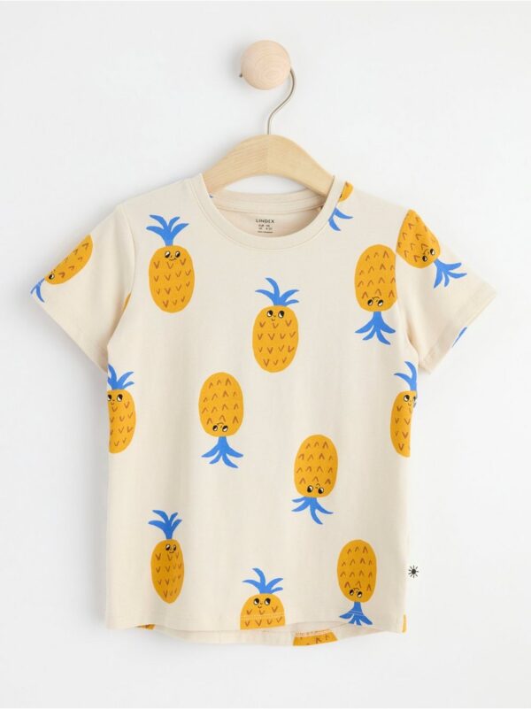 Short sleeve top with pineapples - 8582203-1230