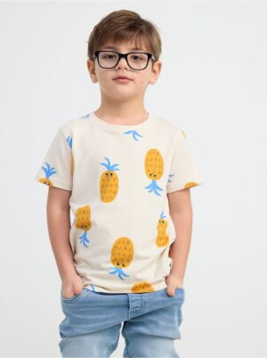 Short sleeve top with pineapples - 8582203-1230