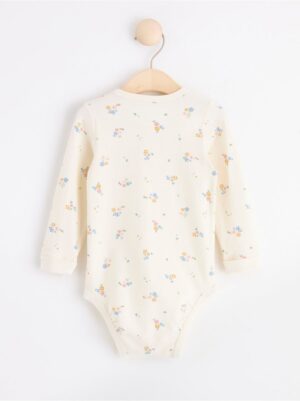 Long sleeve bodysuit with flowers - 8597590-325