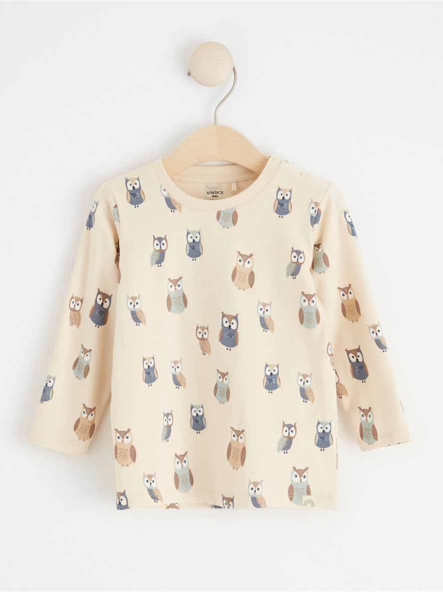 Majica – Long sleeve top with owls