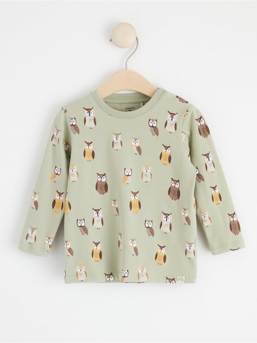 Majica – Long sleeve top with owls