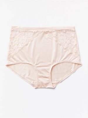 High waist brief with lace - 7960499-9339