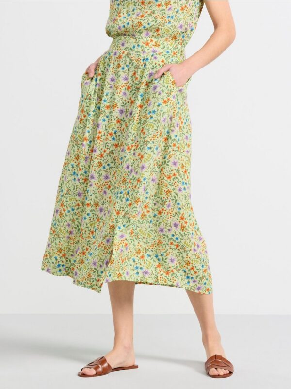 Patterned midi skirt - 8530289-5840