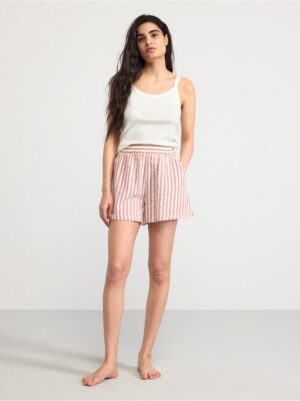 Seersucker pyjama shorts - 8538697-2471