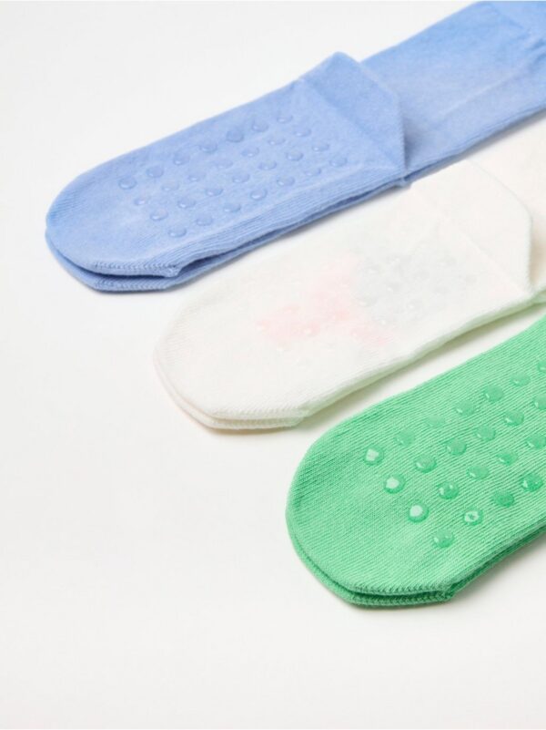 3-pack socks with antislip and ice creams - 8538719-1209