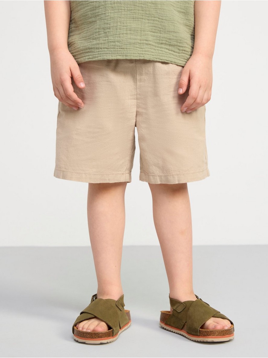 Sorts – SVEN Straight regular waist linen blend shorts