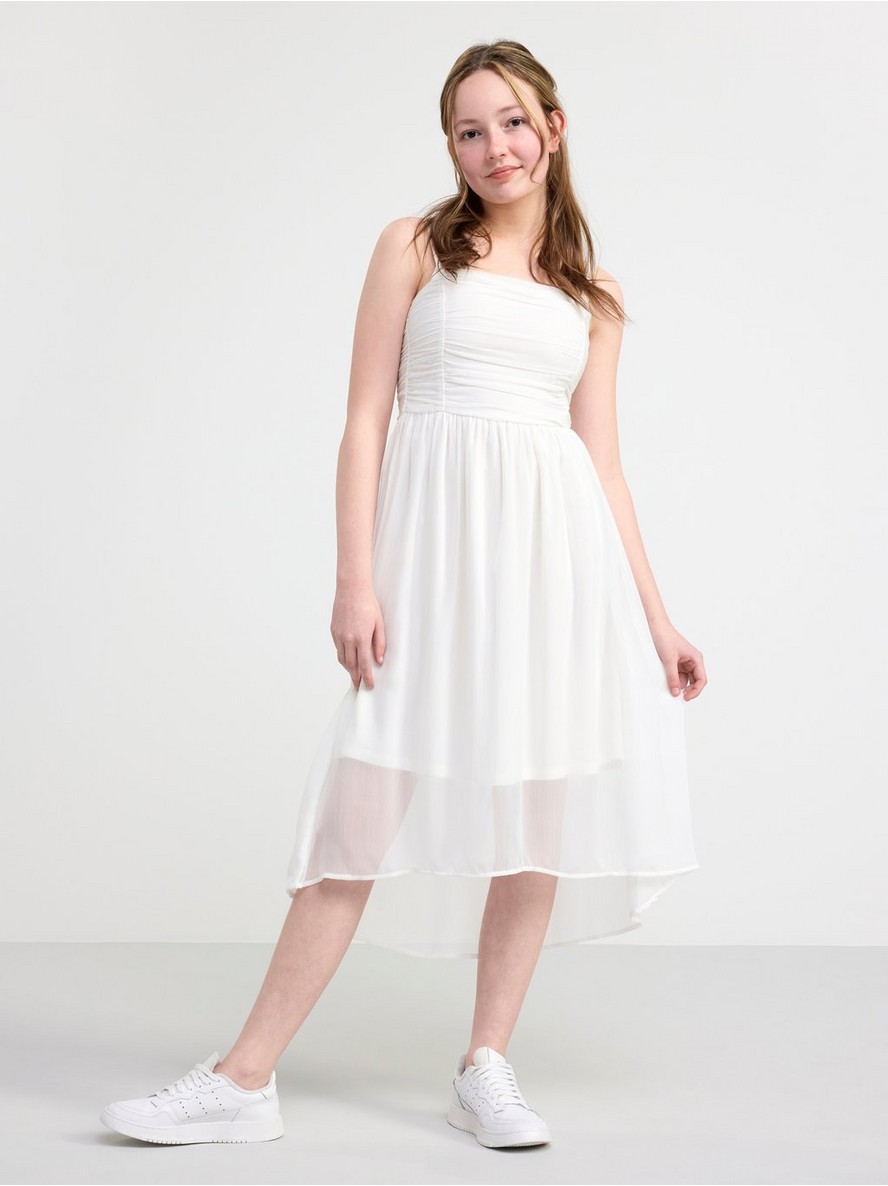 Haljina – Sleeveless high-low chiffon dress
