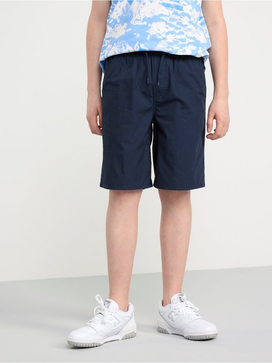Sorts – VILGOT Wide straight regular waist cotton shorts