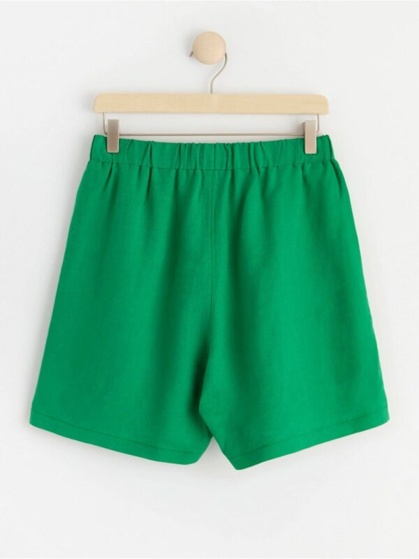 Linen blend shorts - 8557505-7021