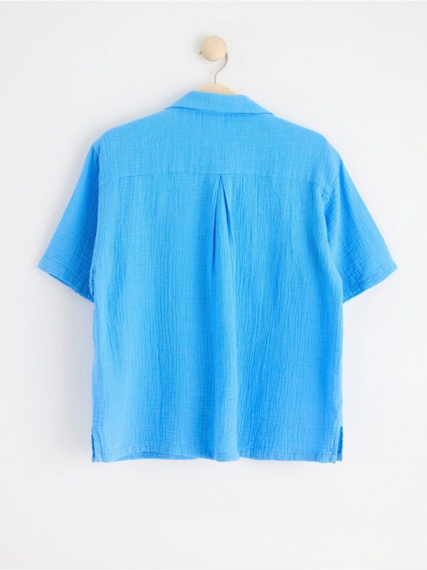 Short sleeve cotton gauze shirt - 8562052-8861