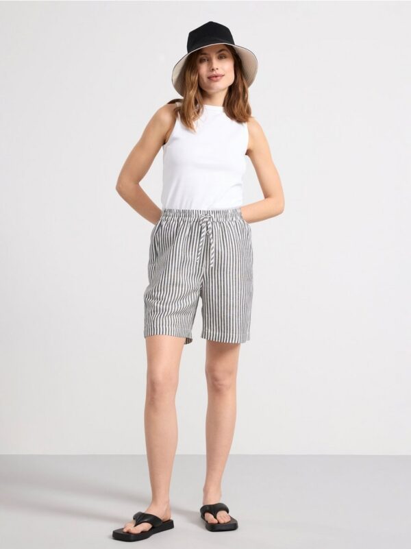 Linen blend shorts - 8562764-300