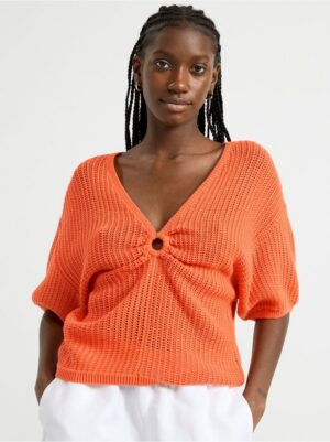 Short sleeve knitted jumper - 8566268-5324