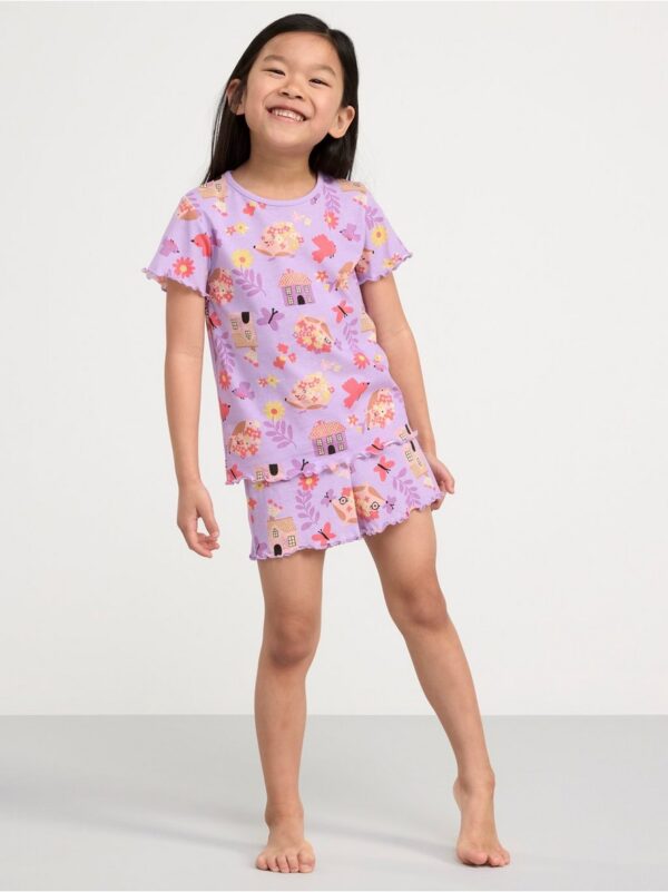 Pyjama set with t-shirt and shorts - 8573345-6965