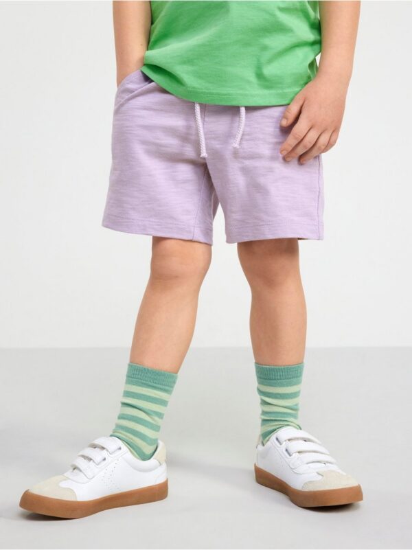 Slub jersey shorts - 8574711-6965