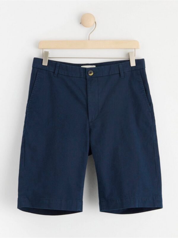 Regular waist twill shorts - 8575350-2521