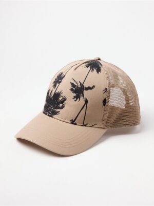 Round peak cap with palm trees - 8577044-1625
