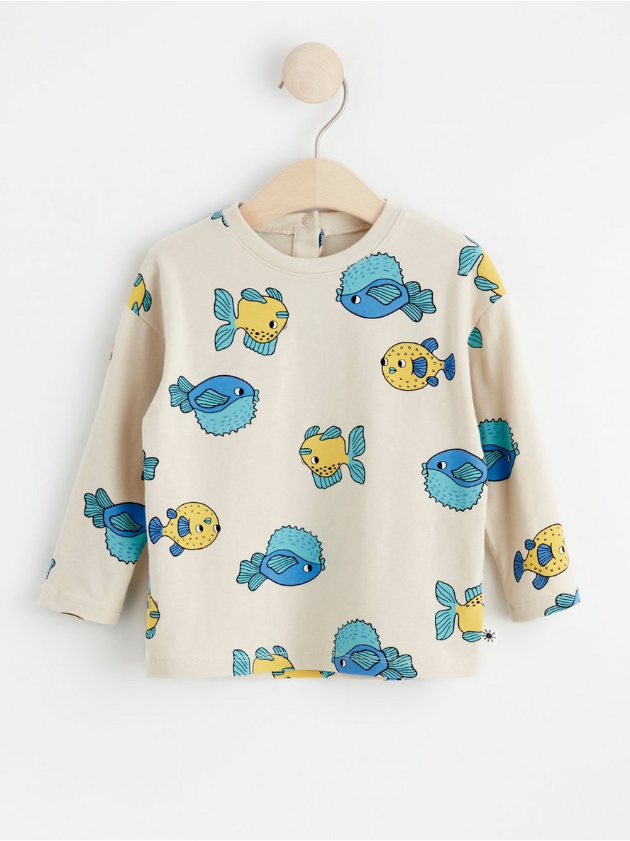 Majica – Long sleeve top with fish