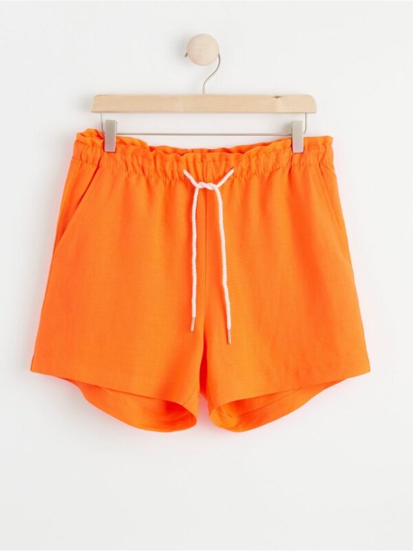 Linen blend shorts - 8580418-6773