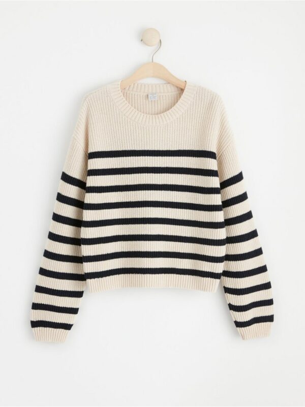 Striped rib-knitted jumper - 8582656-325