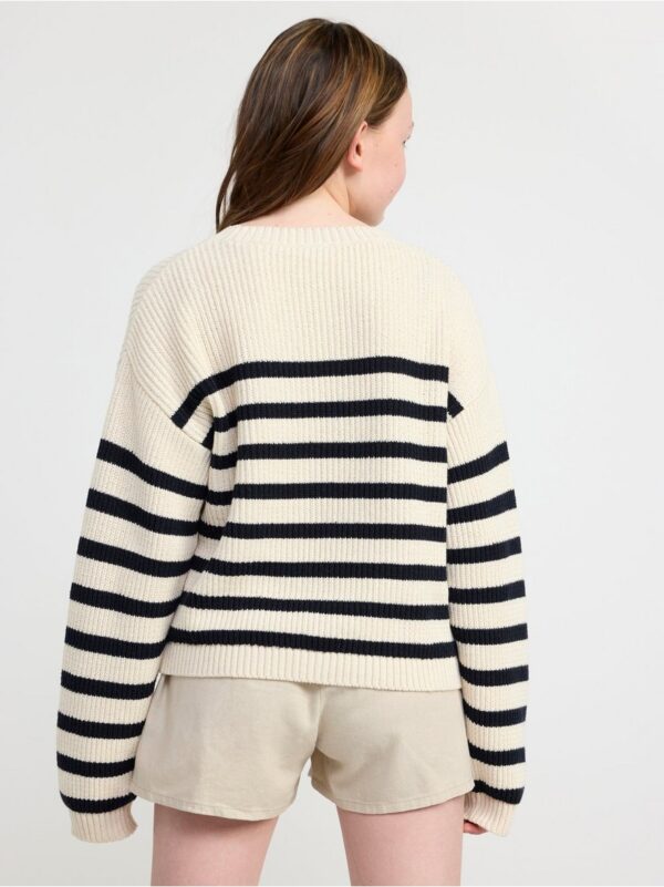 Striped rib-knitted jumper - 8582656-325