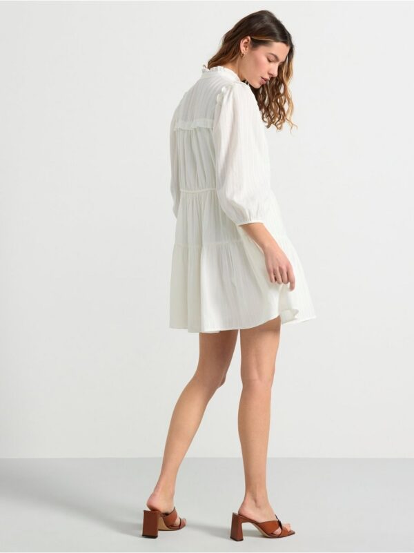 Dress with broderie anglaise and frill details - 8582657-300