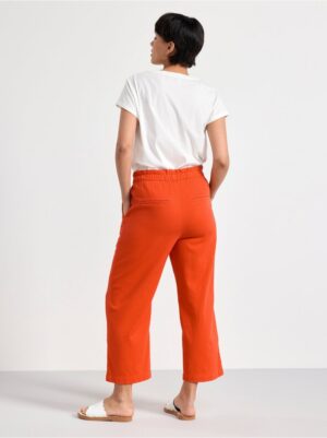 BELLA Straight cropped twill trousers - 8582754-7287