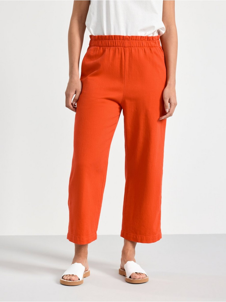 Pantalone – BELLA Straight cropped twill trousers