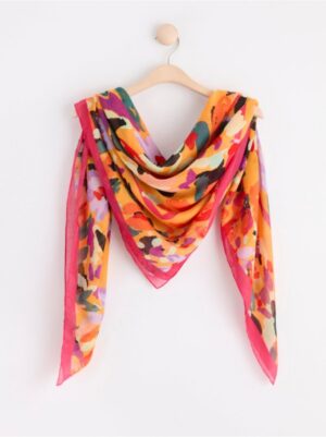 Floral patterned scarf - 8583159-5324