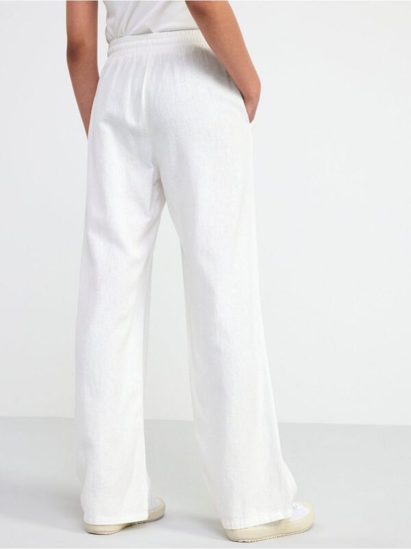 Linen blend trousers - 8585888-300