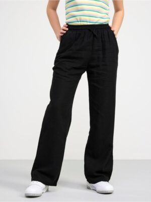 Linen blend trousers - 8585888-80
