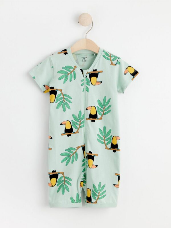 Pyjama romper with toucans - 8587699-9505