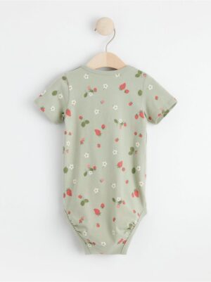 Short sleeve bodysuit with strawberries - 8587871-3905