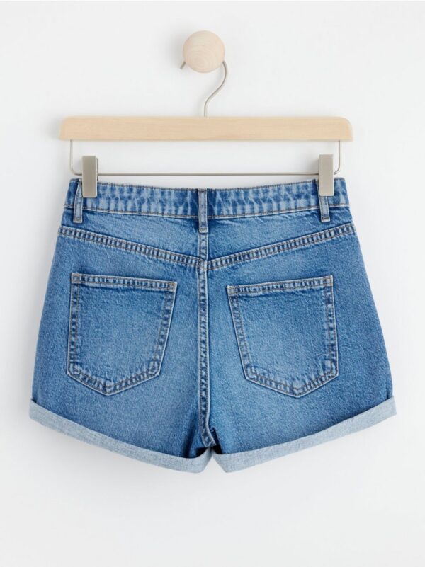 High waist jeans shorts - 8591999-794