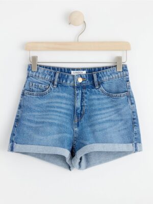 High waist jeans shorts - 8591999-794